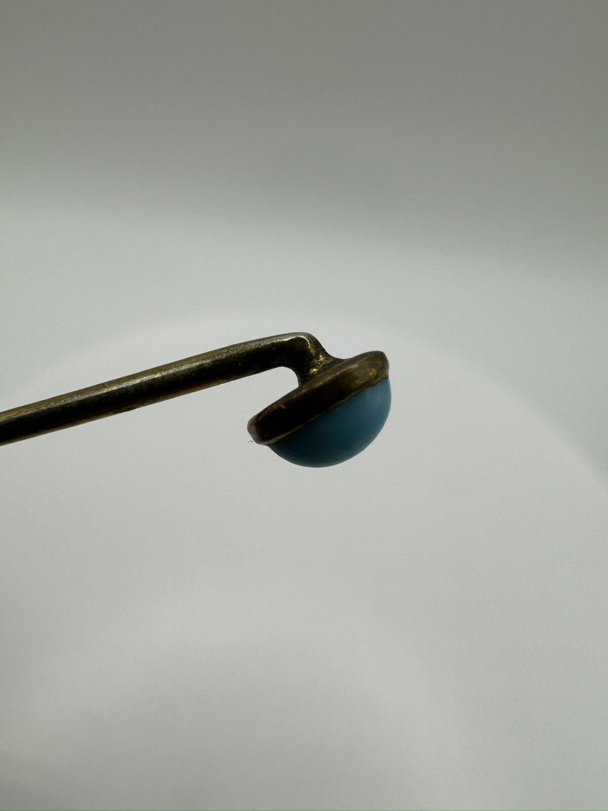 Antique Vintage Turquoise Gold Plated Stick Pin