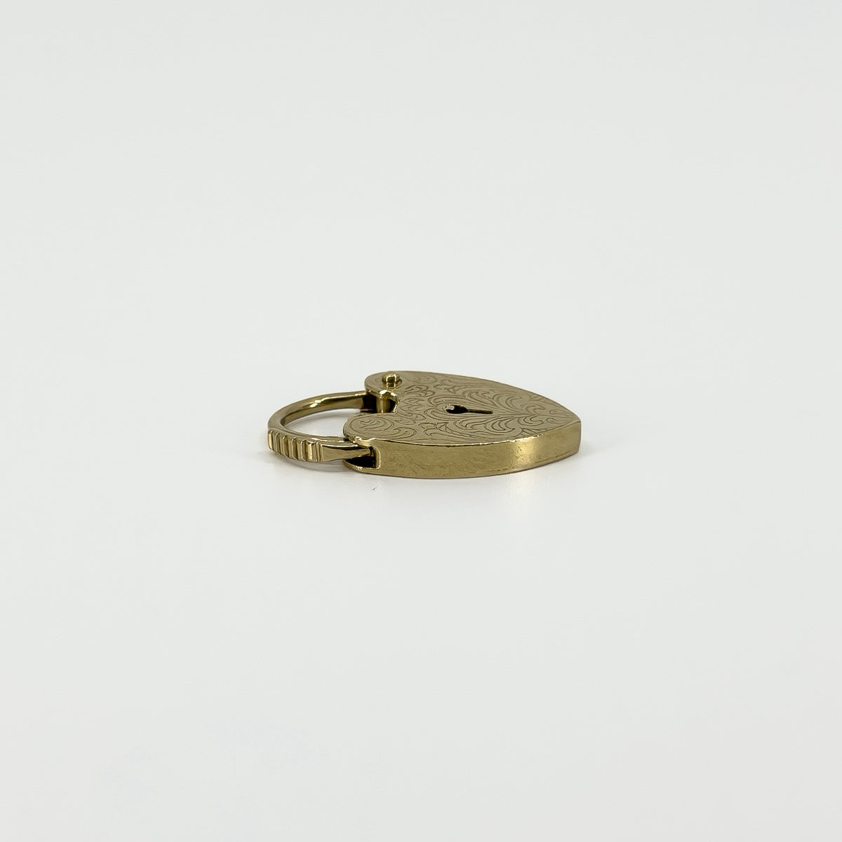Vintage 9ct Gold Heart Lock Padlock Pendant / Charm (London 1978)