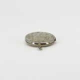 Vintage Sterling Silver Oval Floral Engraved Locket 925 (Birm 1975)