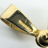 Large Chunky Vintage 9ct Gold Articulated Clown CZ Pendant 375 (1996)
