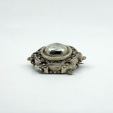 Antique Victorian Aesthetic Sterling Silver Brooch 925