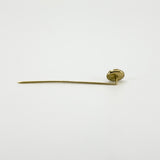 Vintage 9ct Cameo Shell Left Facing Stick Pin 375 (London 1980)