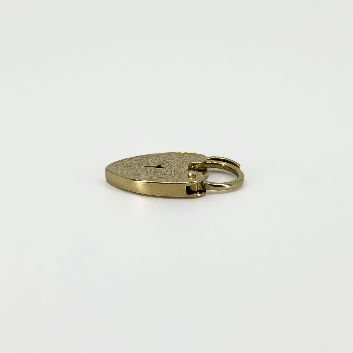 Vintage 9ct Gold Heart Lock Padlock Pendant / Charm (London 1978)