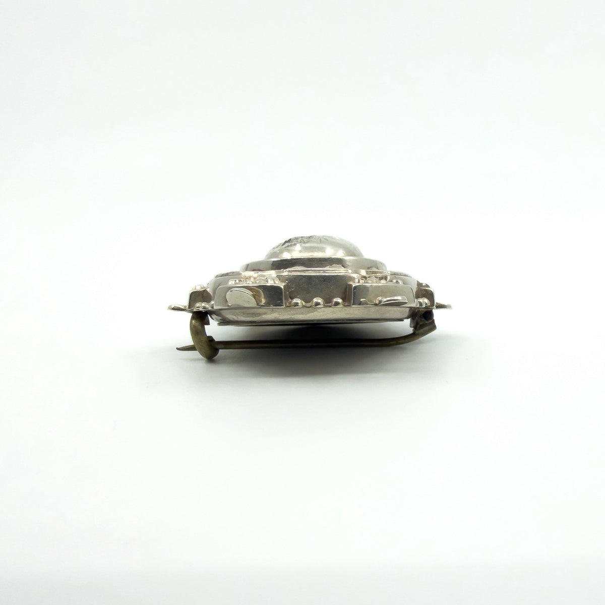 Antique Victorian Aesthetic Sterling Silver Brooch 925