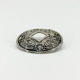 Large Vintage Sterling Silver Celtic Brooch 925 by Malcolm Gray