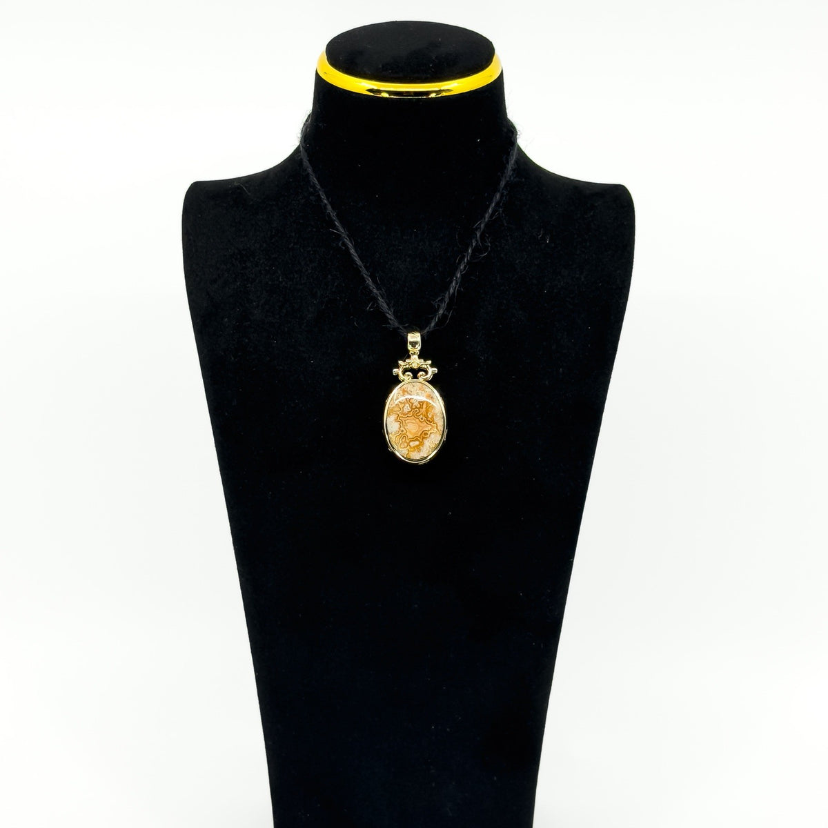 Large Vintage 1990 9ct Gold Double Sided Fob 375 by David Scott Walker
