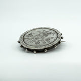 Antique Victorian Sterling Silver Scottish Thistle Brooch 925 (Birmingham 1876)