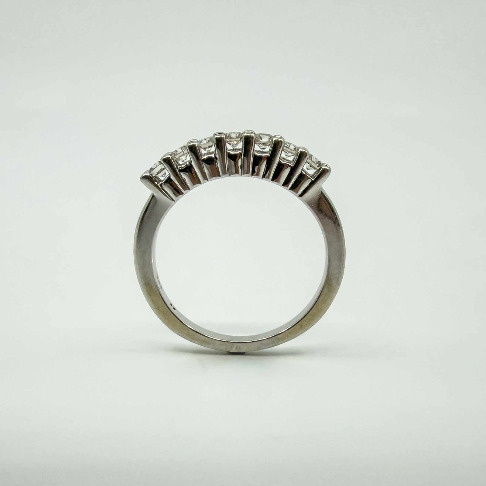 14ct White Gold 0.35ct Diamond Band / Ring 585 Size L Wedding Eternity