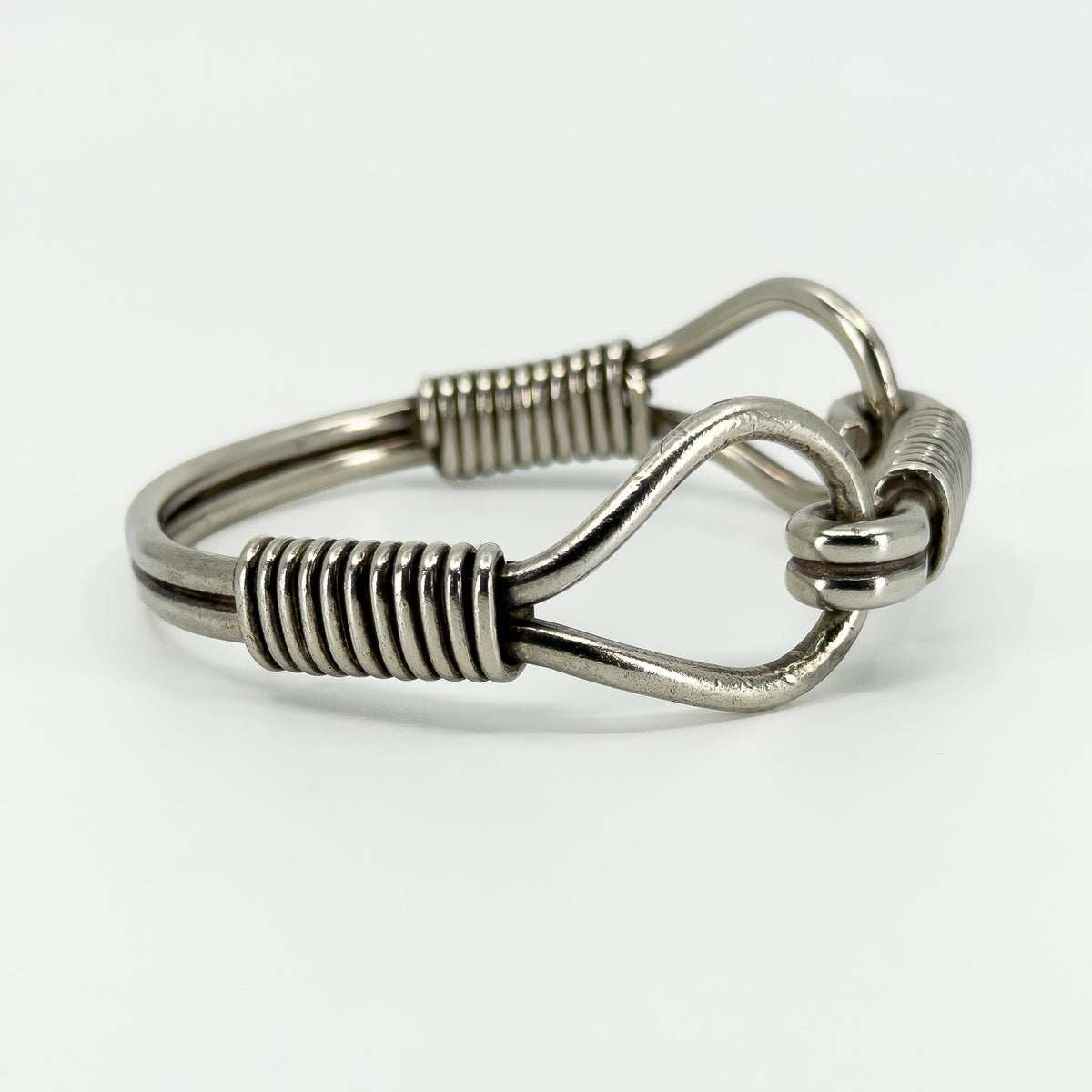 Chunky Vintage Sterling Silver Horse Snaffle Bit Bangle / Bracelet 925