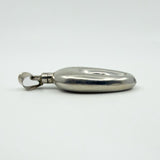 Unusual Chunky Vintage Sterling Silver Oval Perfume / Poison Bottle Pendant 925