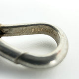 Heavy Chunky Sterling Silver 18.5" Albert Curb Chain & T-Bar Pendant 925