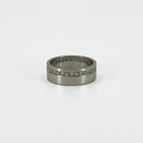 Chunky Wide 6.8mm Platinum Diamond Full Eternity Band / Ring 950 Size O (2007)