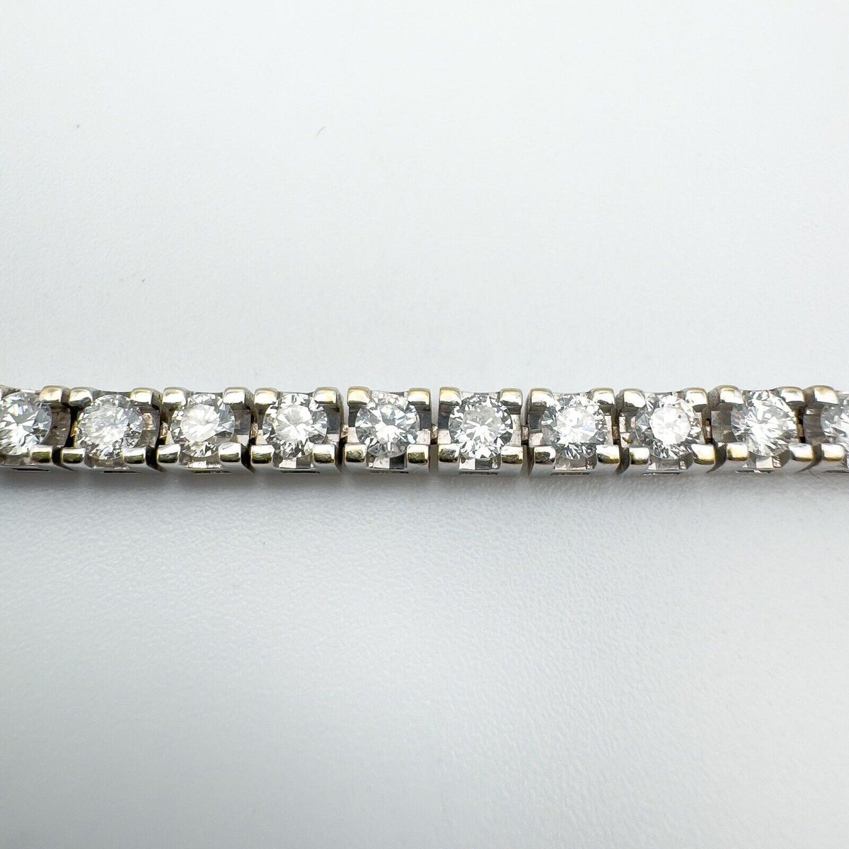 18ct White Gold 4.50ct Diamond Line Tennis Bracelet