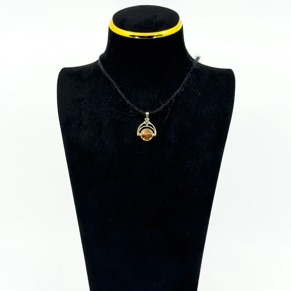 Vintage 9ct Gold Double Sided Articulated Fob 375 by David Scott Walker