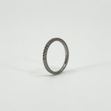 Skinny Platinum 0.28ct Diamond Eternity Band / Ring 950 Size P - Q