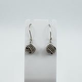 Sterling Silver Lovers Knot Drop Earrings on Shepherd Hooks 925