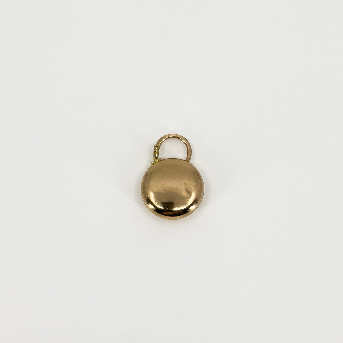 Antique 9ct Rose Gold Padlock Pendant / Charm 375 (Chester 1909)