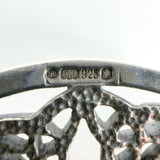 Large Vintage Sterling Silver Celtic Brooch 925 by Malcolm Gray
