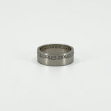 Chunky Wide 6.8mm Platinum Diamond Full Eternity Band / Ring 950 Size O (2007)