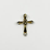 Vintage 9ct Gold Diamond Christian Cross Pendant 375