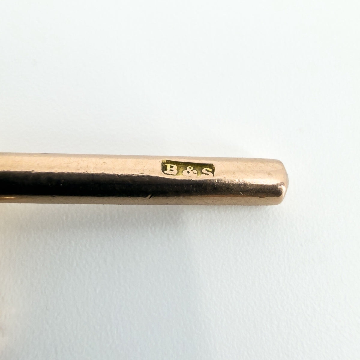 Large Antique 9ct Rose Gold T-Bar Pendant / Charm 375