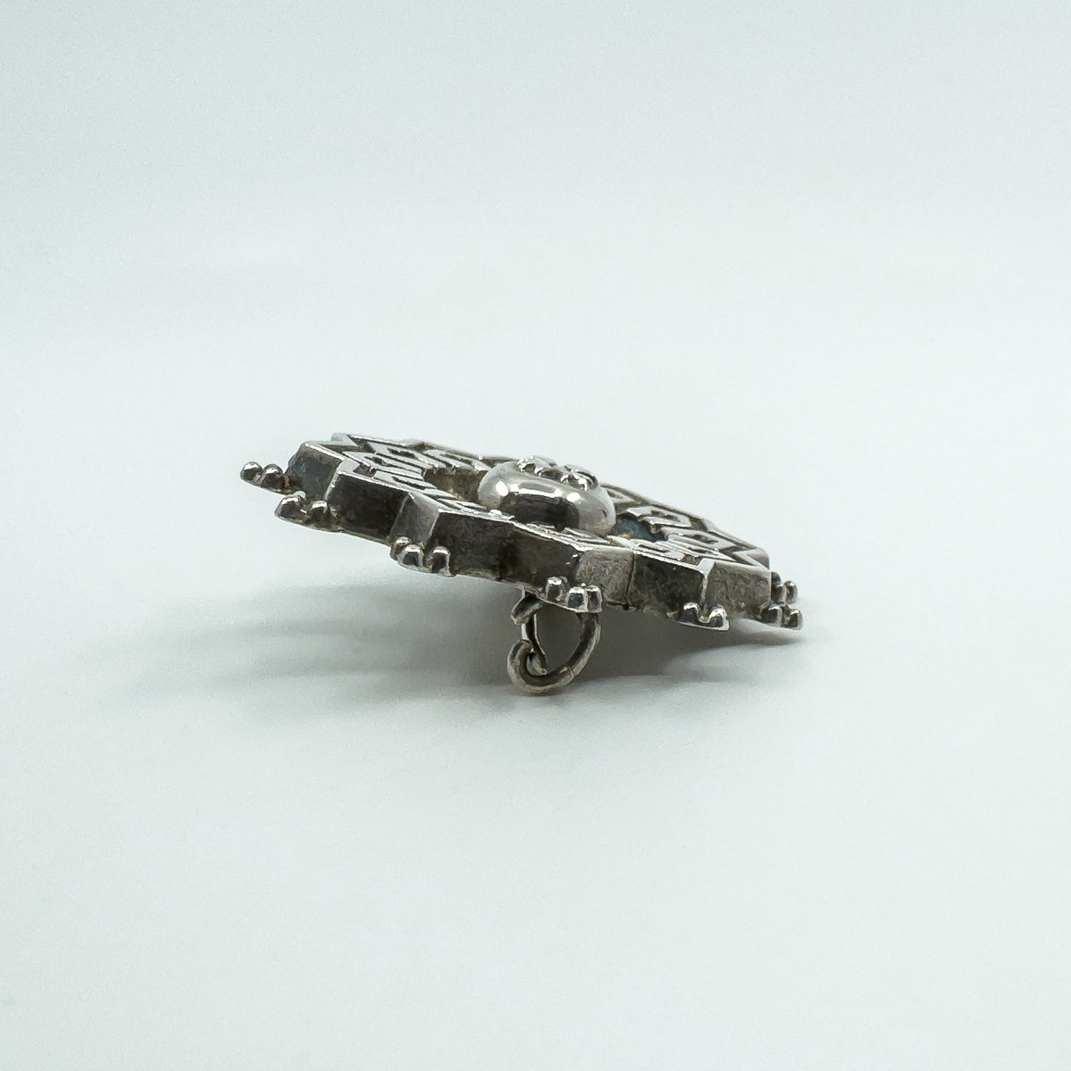 Antique Victorian Aesthetic Sterling Silver Brooch 925 (Birmingham 1833)
