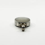 Chunky Vintage Double Sided Black Onyx & MOP Pendant 925 by David Scott Walker