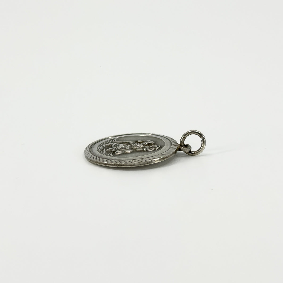 Vintage Sterling Silver St. Christopher Pendant / Charm 925 by Georg Jensen
