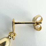 Vintage 9ct Gold Pearl Drop Earrings 375