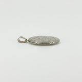 Vintage Sterling Silver Oval Foliate Engraved Locket 925