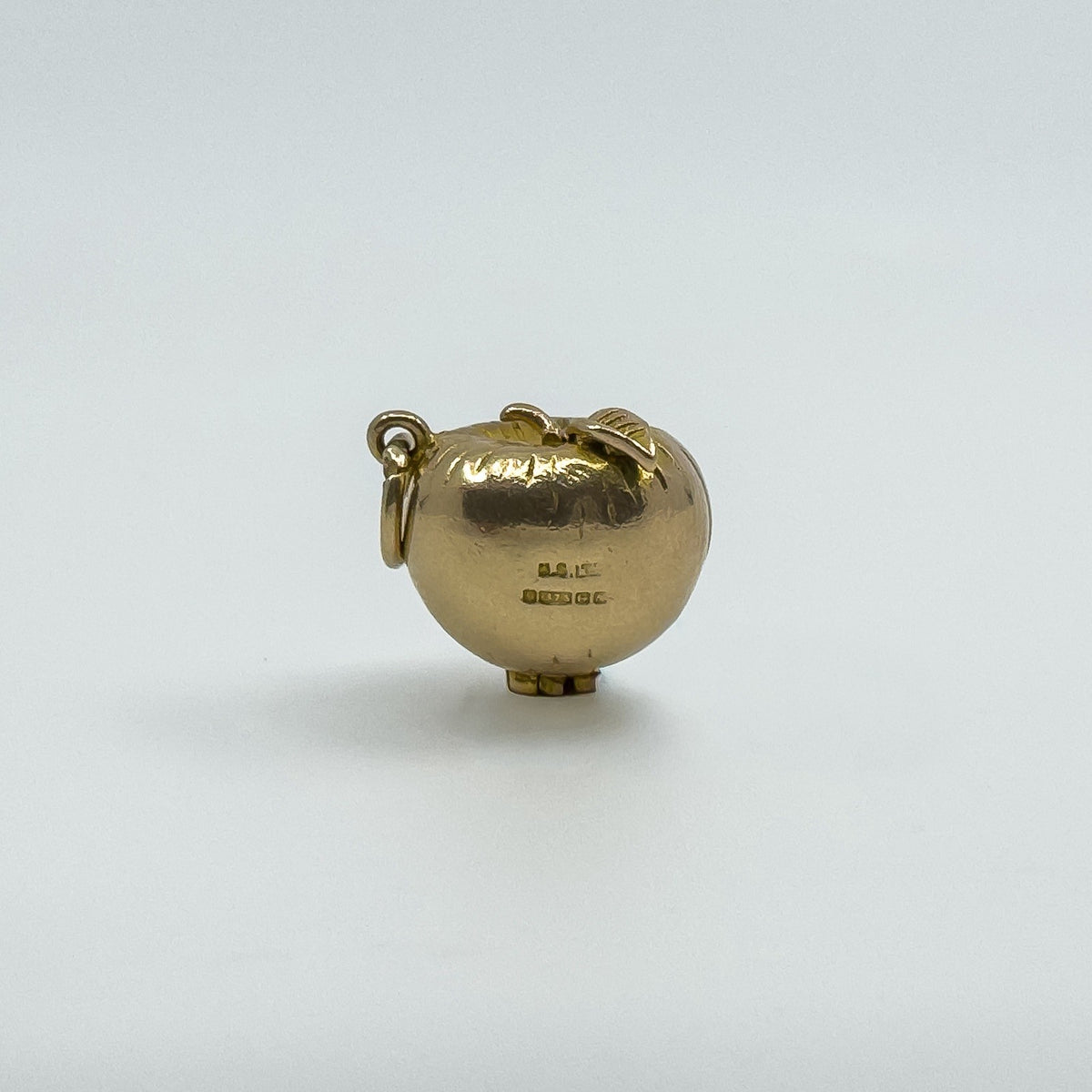 Unusal Vintage 9ct Gold Adam & Eve Apple Pendant/ Charm 375 Articulated 1987