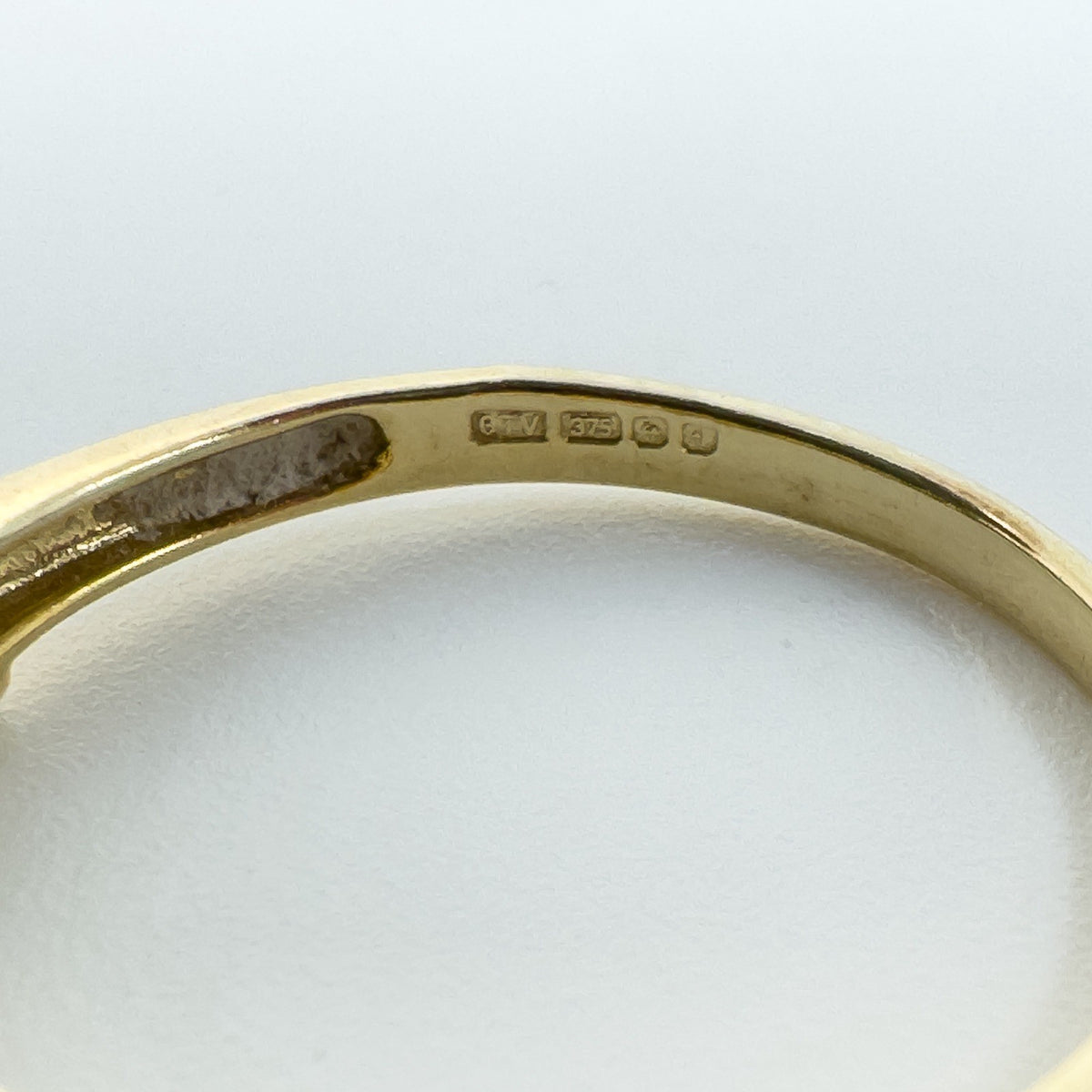 Vintage 9ct Yellow Gold 5x Stone 0.85ct Peridot Ring / Band 375 Size N Birm 2005