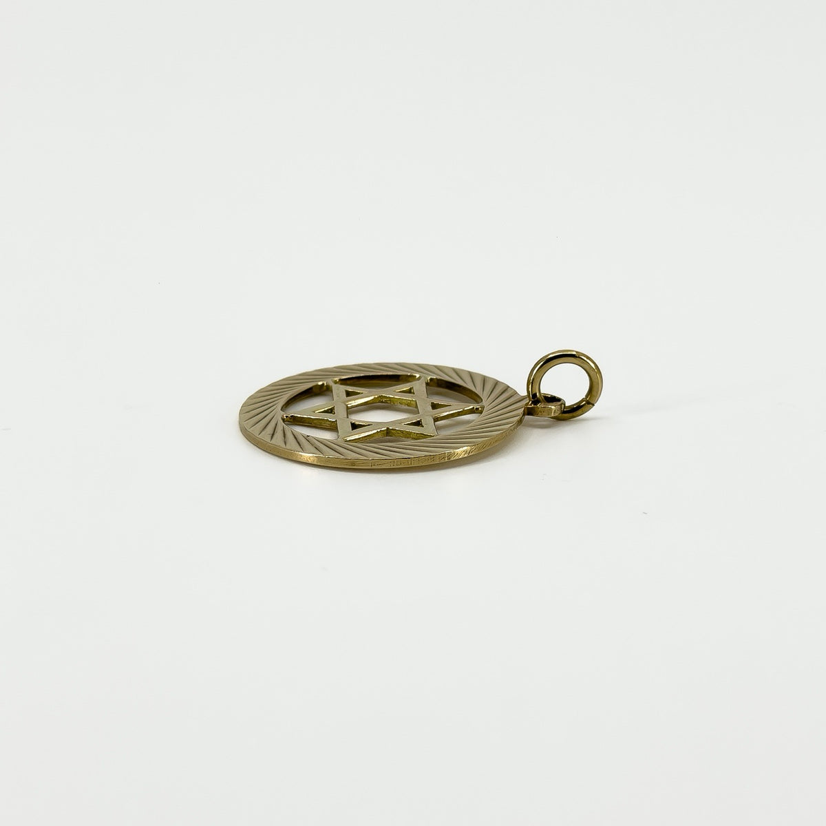 Large Vintage 9ct Gold Star of David Pendant 375 (1972) by Georg Jensen