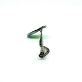 Vintage Sterling Silver Floral Murano Glass Millefiori Brooch / Stick Pin 925