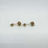 Small 14ct Gold Lovers Knot Stud Earrings 375