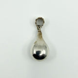 Vintage Sterling Silver Tear Drop Perfume / Poison Bottle Pendant 925