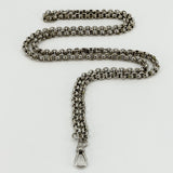 Chunky Vintage Sterling Silver 31.5” Rolo Links Chain / Necklace 925