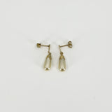 Vintage 9ct Gold Pearl Drop Earrings 375