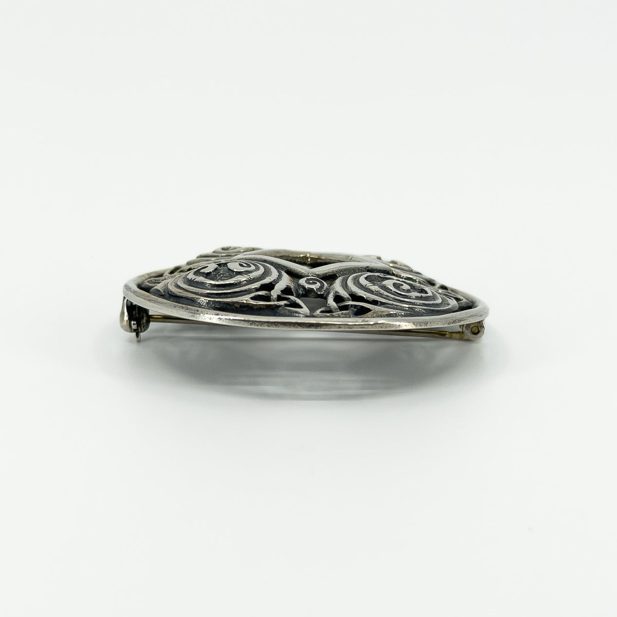 Large Vintage Sterling Silver Celtic Brooch 925 by Malcolm Gray
