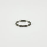Skinny Platinum 0.28ct Diamond Eternity Band / Ring 950 Size P - Q