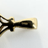 Vintage 9ct Gold Double Sided Articulated Fob 375 by David Scott Walker