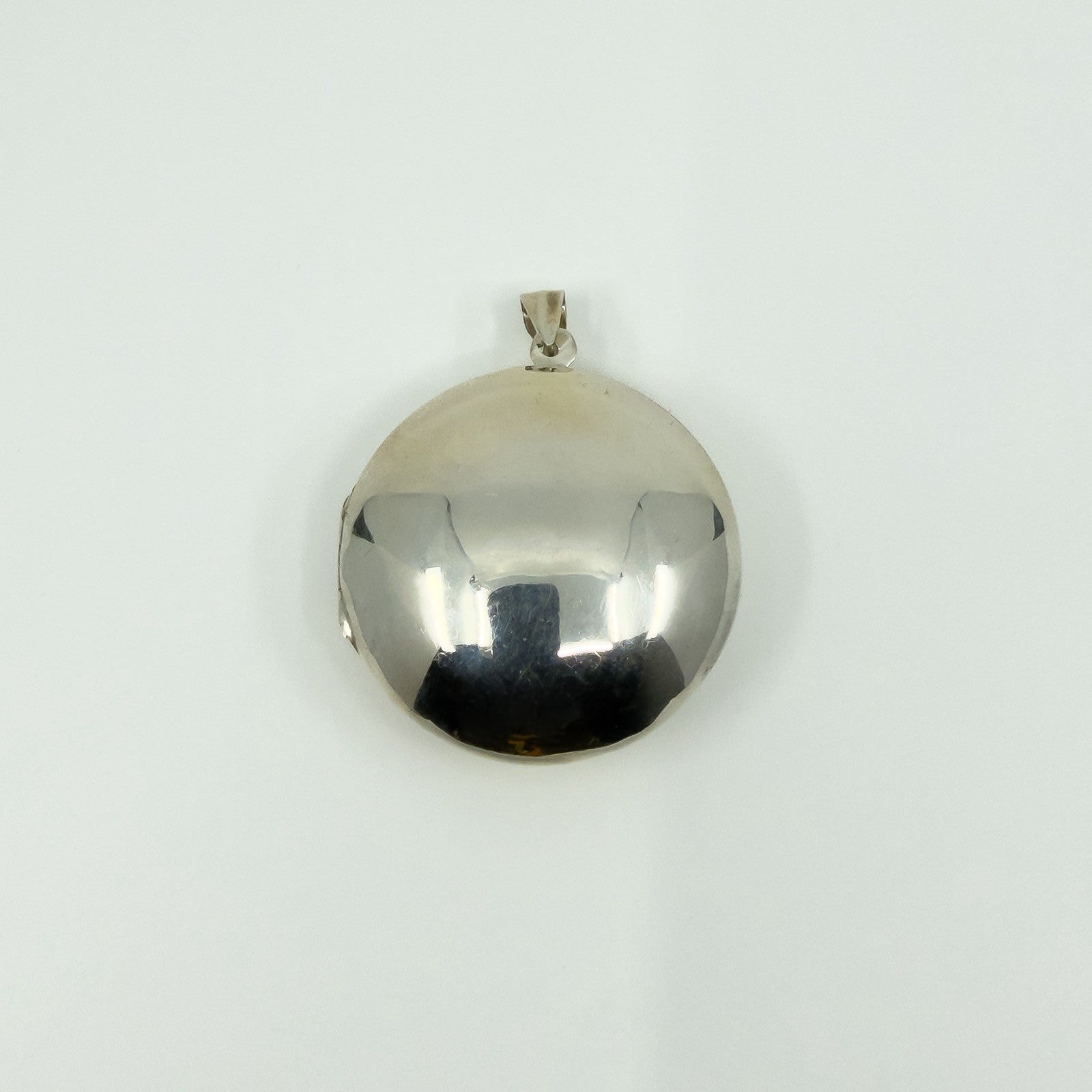 Vintage Sterling Silver Large Chunky Round Photo Locket 925 (1994)