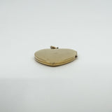 Vintage 9ct Gold Heart Locket Floral / Etched / Scroll Design Engraving 375 5.6g