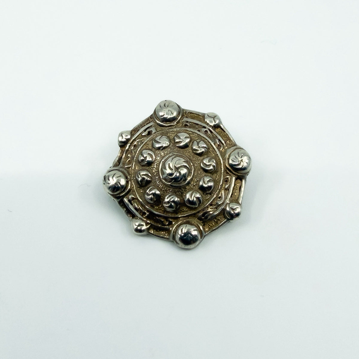 Antique Victorian Aesthetic Sterling Silver Brooch / Pendant 925