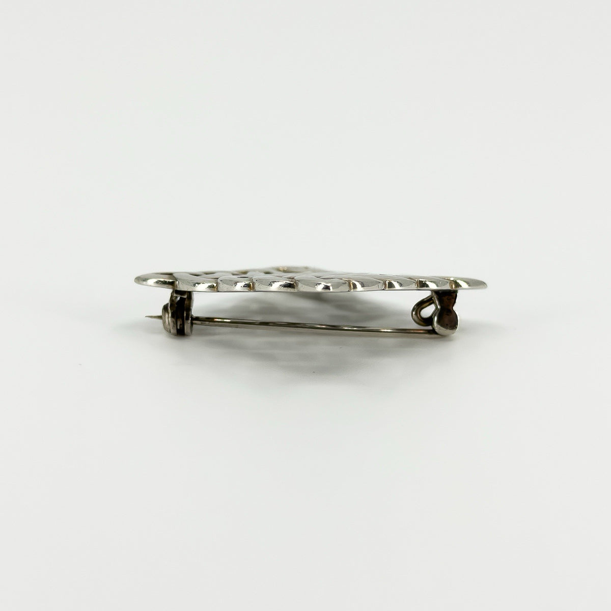 Vintage Sterling Silver Square Celtic Brooch 925