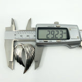 Large Sterling Silver Vintage Double Angel Wings Brooch 925