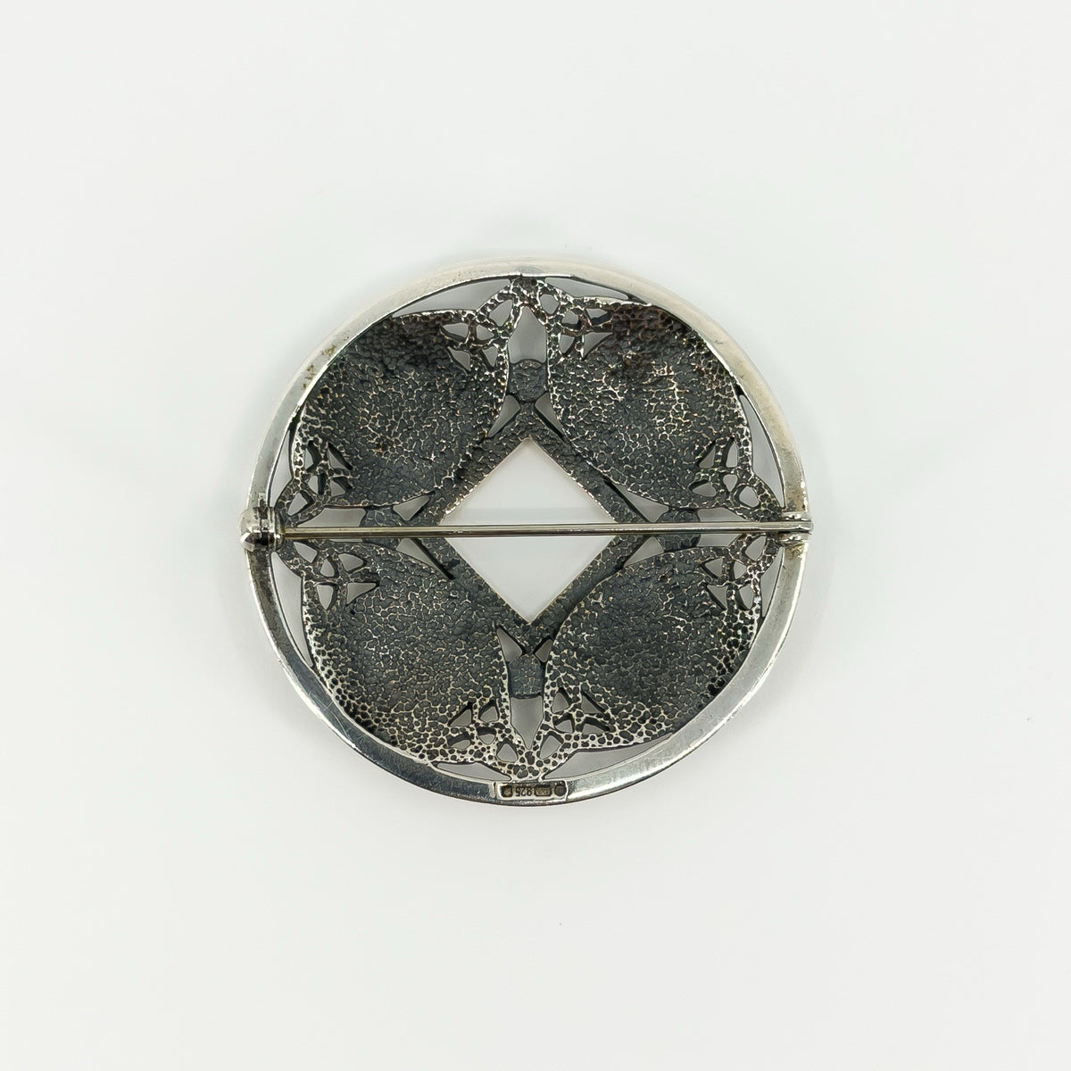 Large Vintage Sterling Silver Celtic Brooch 925 by Malcolm Gray