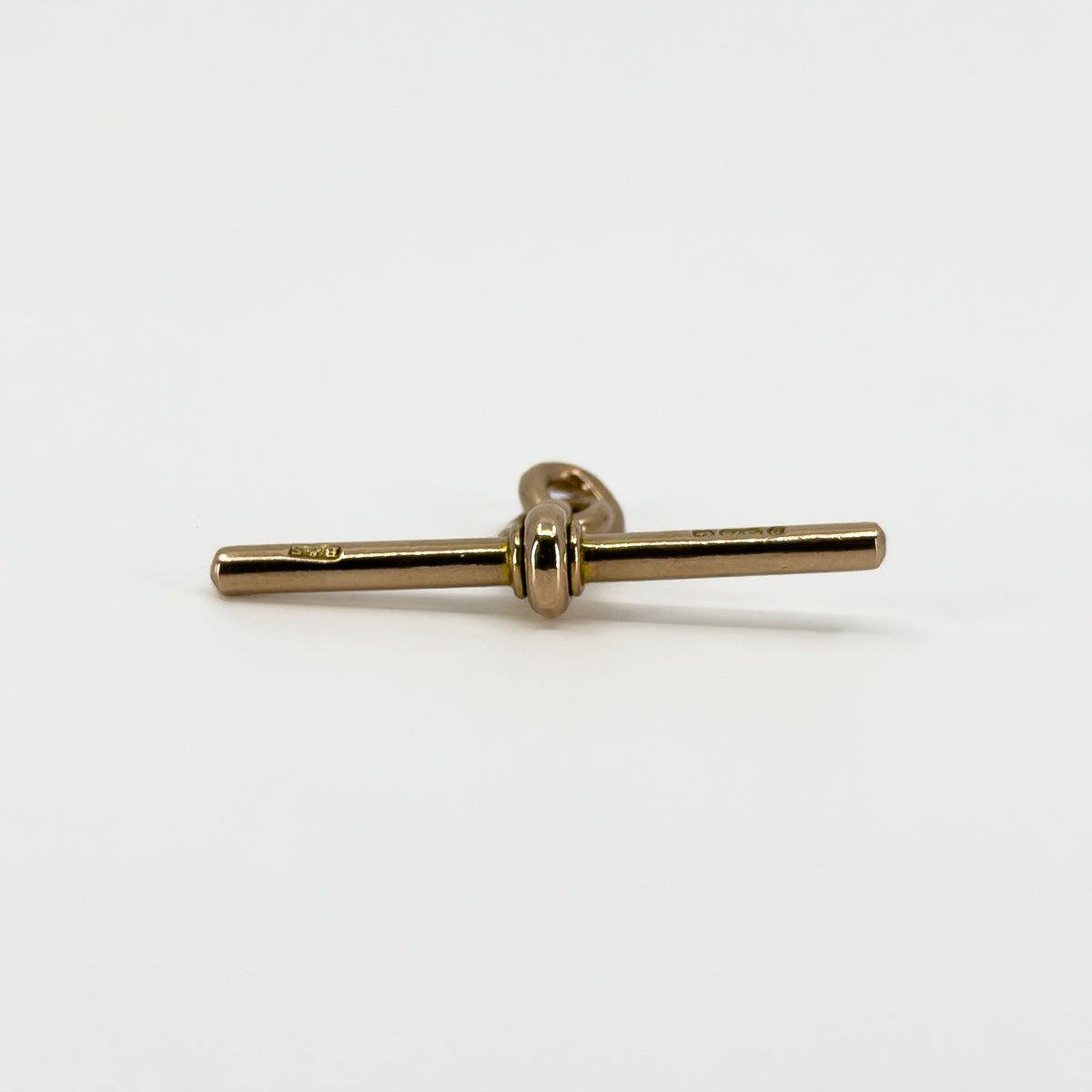 Large Antique 9ct Rose Gold T-Bar Pendant / Charm 375