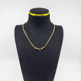 Vintage 9ct Rose Gold 15.8” Belcher / Rolo Chain Necklace 2x Dog Clips 375 10.5g
