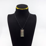 Large Chunky Vintage Sterling Silver Ingot Pendant (Sheffield 1976) 31g